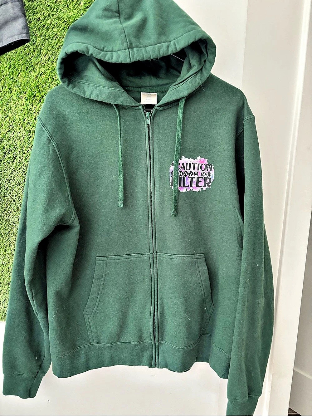 Pink Floyd upcycled sweatshirt full zip